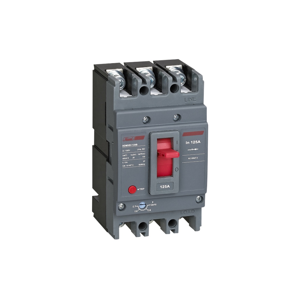 Автоматический выключатель Himel HDM3SV-125B 3P 80A 25kA с регулировкой