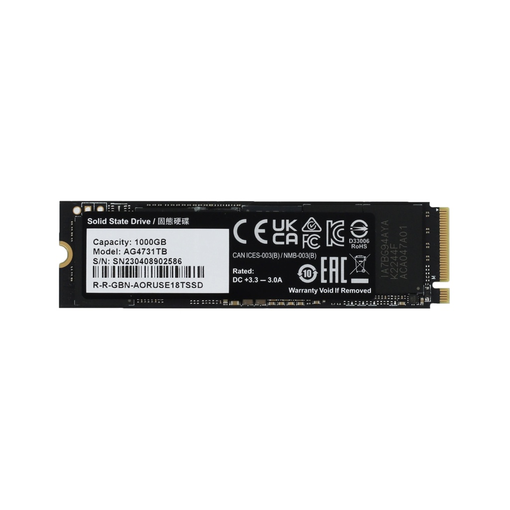 Твердотельный накопитель внутренний Gigabyte 7300 AORUS AG4731TB N 1TB M.2 2280 PCI-E 4.0x4 w/o heat