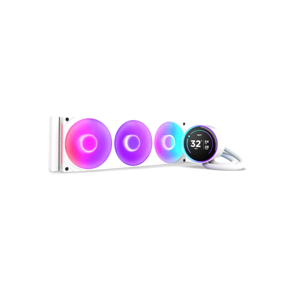 Кулер с водяным охлаждением NZXT Kraken Elite 360 RGB V2 RL-KR36E-W2 White