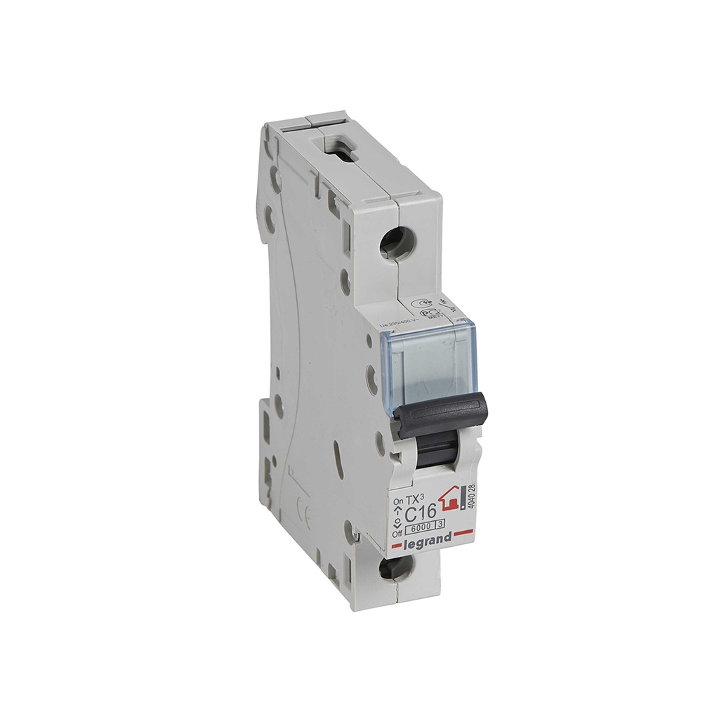 Автоматический выключатель Legrand 404028 1П C16A TX3 6000 6kA