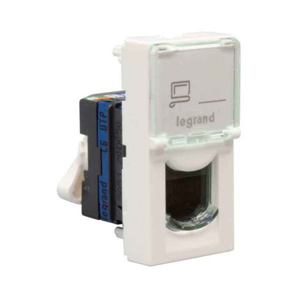 Розетка 1xRJ45 Cat.6 Legrand Mosaic