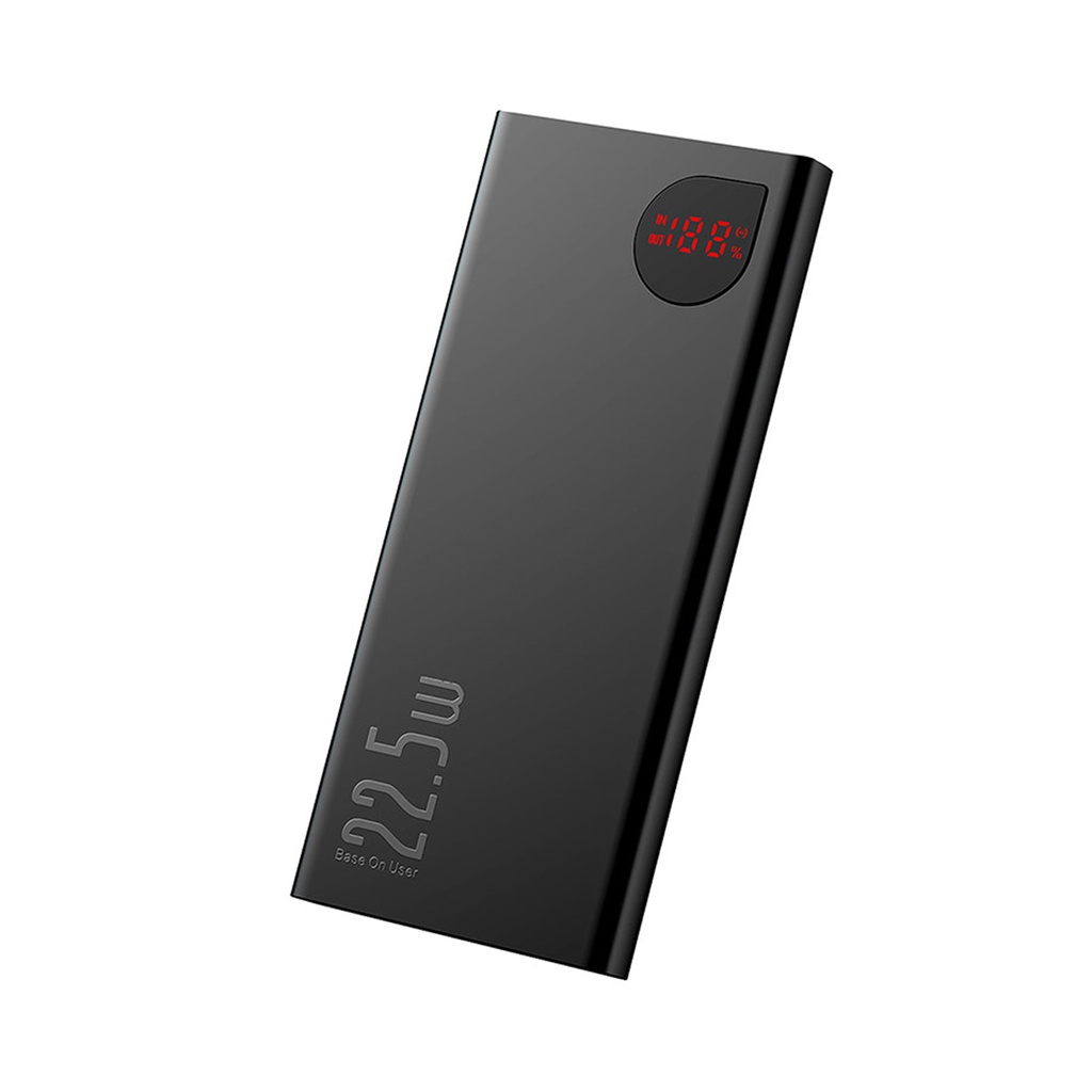 Портативный внешний аккумулятор Baseus Metal Digital Display Power Bank 10000mAh 22.5W Black
