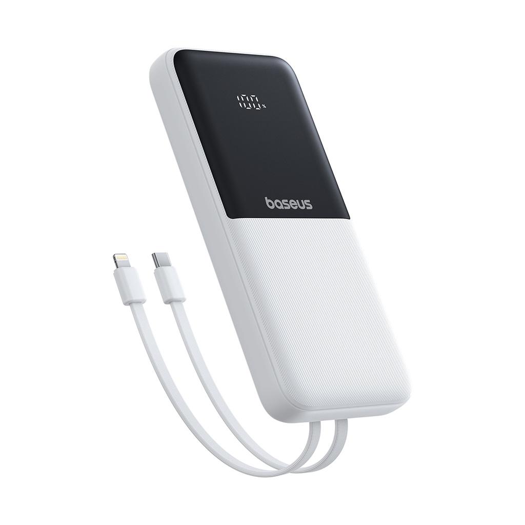 Портативный внешний аккумулятор Baseus Lipow 10000mAh 22.5W White (P10079101213-00)