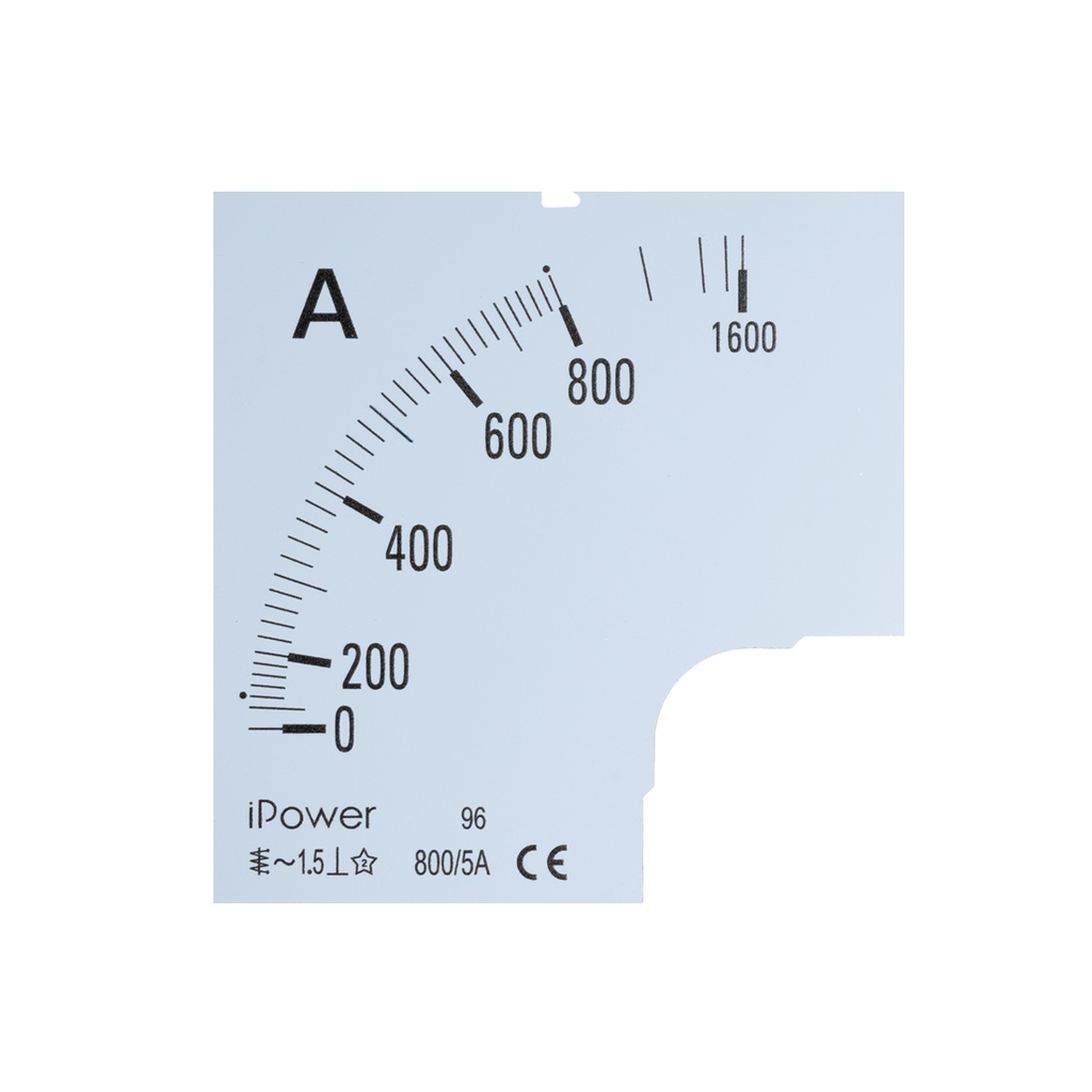 Шкала для амперметра iPower 800/5