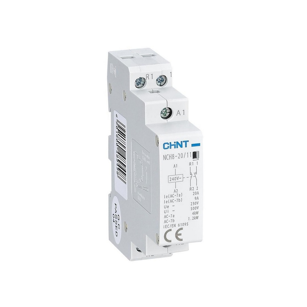 Контактор модульный CHINT NCH8-20/11 20A 1НО+1НЗ AC220/230В 50Гц