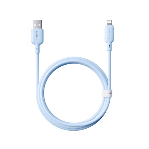 [84306] Интерфейсный кабель Baseus Silky USB to iP 2.4A 1m Galaxy Blue (P10377702313-00)