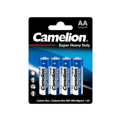 [14391] Батарейка CAMELION Super Heavy Duty R6P-BP4B 4 шт. в блистере