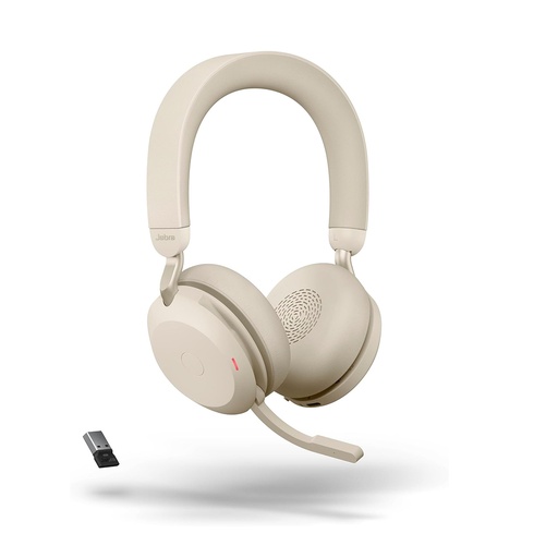 [64272] Гарнитура Jabra Evolve2 75 Link380a MS Stereo Beige USB-A