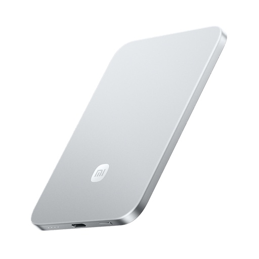 [84372] Портативный внешний аккумулятор Xiaomi UltraThin Magnetic Power Bank 5000 15W GL Glacier Silver