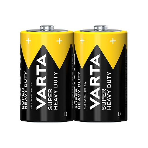 [29021] Батарейка VARTA Superlife (Super Heavy Duty) Mono 1.5V - R20P/D 2 шт. в пленке