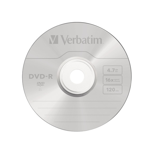 [36139] Диск DVD-R Verbatim (43547) 4.7GB 1штука Незаписанный
