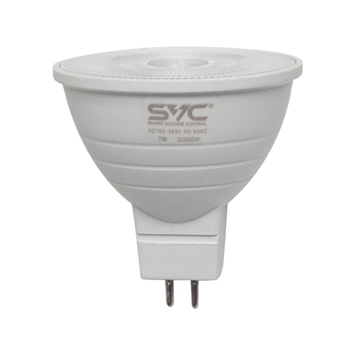 [44991] Эл. лампа светодиодная SVC LED JCDR-7W-GU5.3-3000K, Тёплый