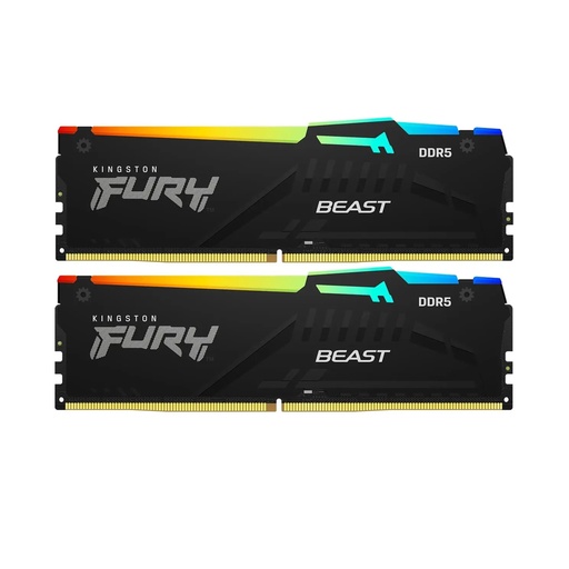 [48113] Комплект модулей памяти Kingston FURY Beast RGB KF556C36BBEAK2-32 DDR5 32GB (Kit 2x16GB) 5600MHz