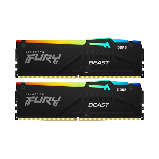 [75698] Комплект модулей памяти Kingston FURY Beast RGB KF560C36BBE2AK2-32 DDR5 32GB (Kit 2x16GB) 6000MHz