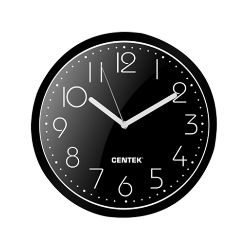 [56373] Часы настенные Centek СТ-7105 Черный