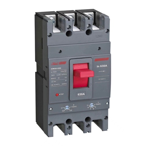 [87046] Автоматический выключатель Himel HDM3SV-630N 3P 630A 50kA с регулировкой