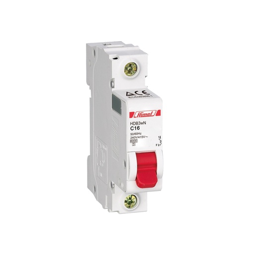 [82799] Автоматический выключатель Himel HDB3w 1Р 2А С 4,5кА