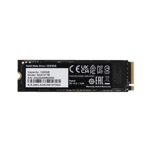 [80249] Твердотельный накопитель внутренний Gigabyte 7300 AORUS AG4731TB N 1TB M.2 2280 PCI-E 4.0x4 w/o heat
