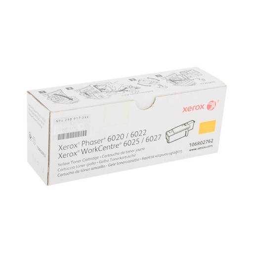 [36200] Тонер-картридж стандартной емкости Xerox 106R02762 (жёлтый)