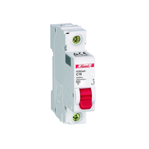 [87003] Автоматический выключатель Himel HDB3w 1Р 25А х-ка B 4,5кА