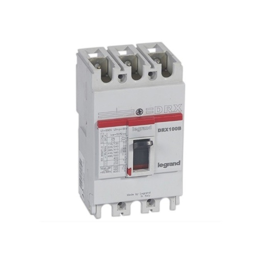 [64652] Автоматический выключатель Legrand 27255 3П 80A DRX125 10kA термомагнитный