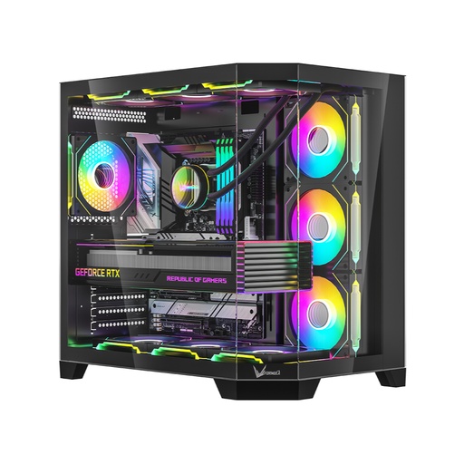 [79630] Компьютерный корпус Formula V Crystal Z6 Floe Black без Б/П