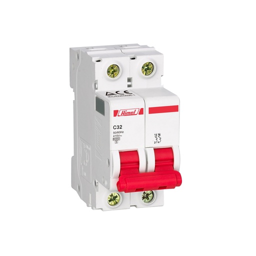 [78828] Автоматический выключатель Himel HDB3w 2Р 16А С 4,5кА
