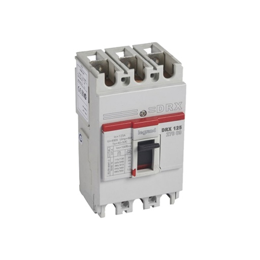 [64654] Автоматический выключатель Legrand 27009 3П 125A DRX125 10kA термомагнитный