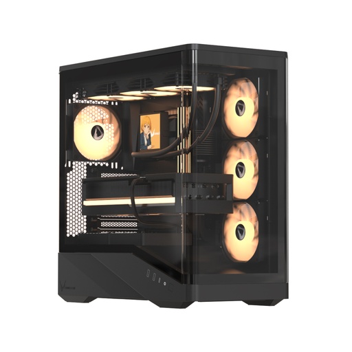 [81578] Компьютерный корпус Formula V Crystal U9 PA Black без Б/П