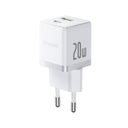 [84280] Адаптер питания Baseus Palm C+U 20W White(P10111608213-00)