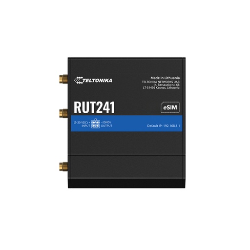 [87626] Роутер Teltonika RUT241 LTE CAT 4 ROUTER (МАРШРУТИЗАТОР)