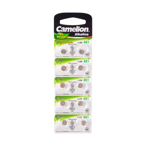 [22363] Батарейка CAMELION Alkaline AG1-BP10(0%Hg) 10 шт. в блистере