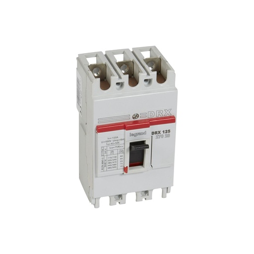 [64657] Автоматический выключатель Legrand 27028 3П 100A DRX125 20kA термомагнитный