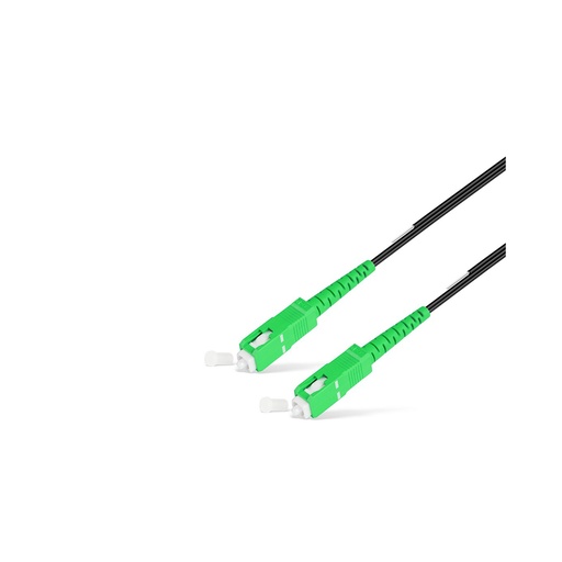 [21974] Абонентский FTTH Патч Корд SС/APC-SC/APC SM 1 м Black усил