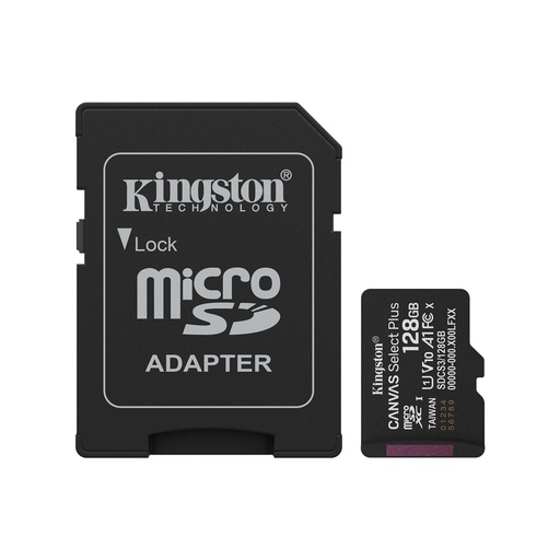 [80050] Карта памяти Kingston SDCS3/128GB Canvas Select Plus A1 U1 V10 128GB