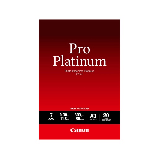 [77335] Глянцевая фотобумага Canon PT-101 Pro Platinum A3, 20 шт.