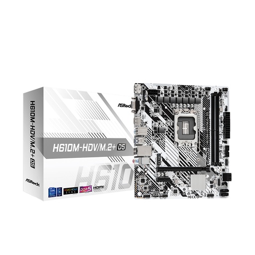 [58597] Материнская плата ASRock H610M-HDV/M.2+D5