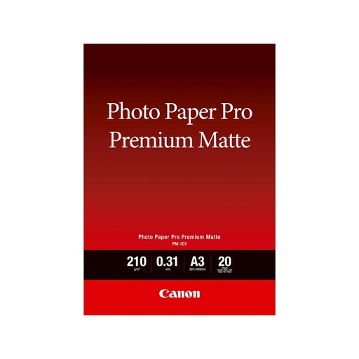 [77333] Матовая фотобумага Canon Pro Premium Matte PM-101 A3, 20 шт.