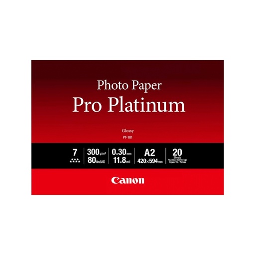 [77334] Глянцевая фотобумага Canon PT-101 Pro Platinum A2, 20 шт.