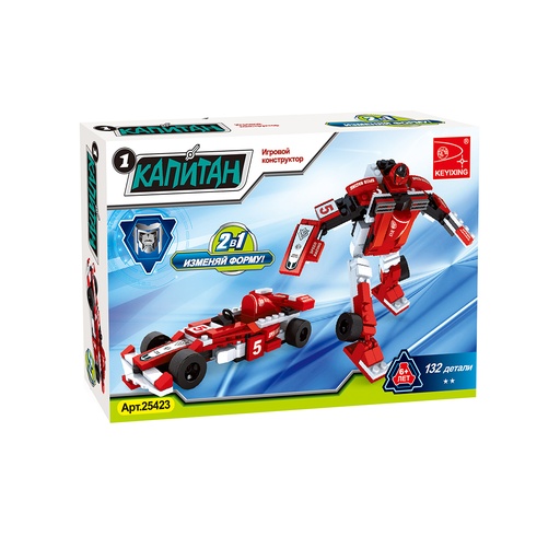 [45441] Игровой конструктор Keyixing 25423 КАПИТАН (132 детали в наборе)