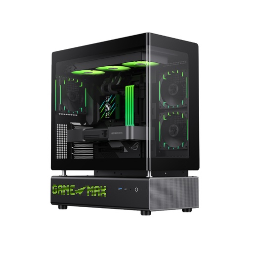 [83848] Компьютерный корпус Gamemax N90 BG Grey без Б/П