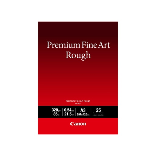 [77329] Глянцевая Фотобумага Canon Fine Art Rough FA-RG1 A3, 25 ШТ. (100% Хлопок, Грубая Текстура (Rough)