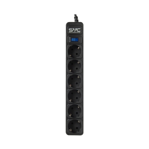 [43727] Сетевой фильтр SVC ZC6S-50M 5 м. 220 в.