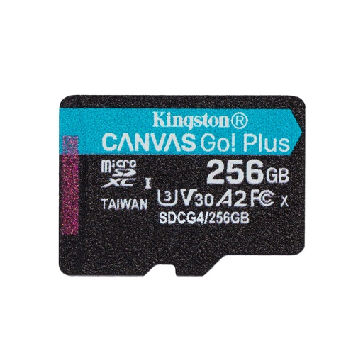 [78965] Карта памяти Kingston SDCG4/256GBSP Canvas Go Plus A2 U3 V30 256GB