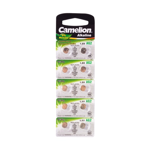 [22364] Батарейка CAMELION Alkaline AG2-BP10(0%Hg) 10 шт. в блистере