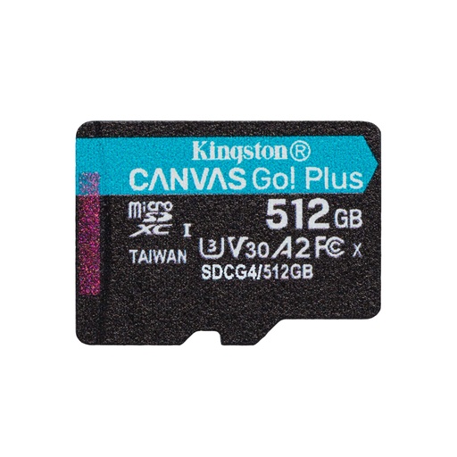[78967] Карта памяти Kingston SDCG4/512GBSP Canvas Go Plus A2 U3 V30 512GB