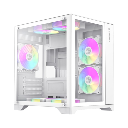 [80184] Компьютерный корпус Gamemax Infinity Mini 7 ARGB Fans + Controller White без Б/П