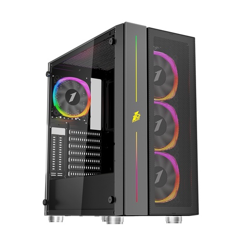 [55716] Компьютерный корпус 1STPLAYER BLACK.SIR B7-BK без Б/П