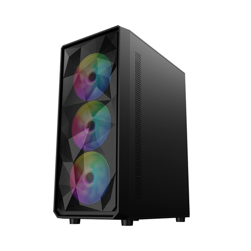 [61009] Компьютерный корпус 1STPLAYER FD3-BK-1F5M-3F5S Black без Б/П