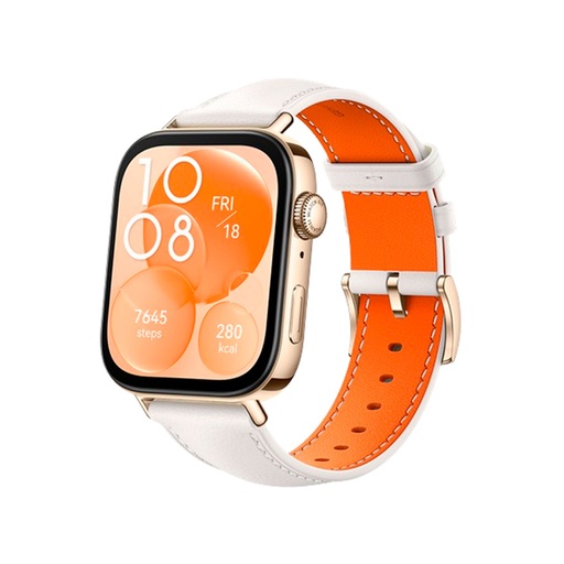 [63216] Смарт часы Huawei Watch Fit 3 SLO-B19 Pearl White Leather Strap